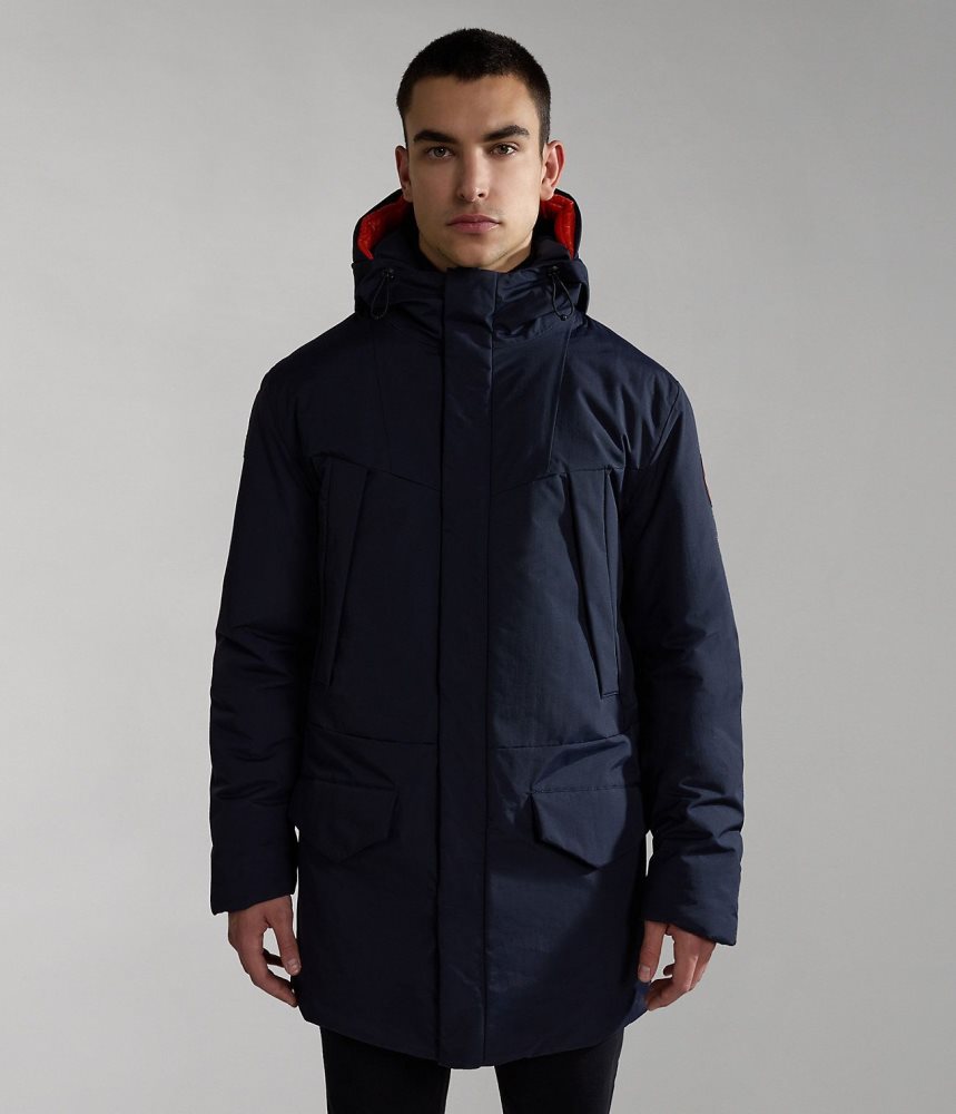 Jachete Parka Barbati Napapijri Rankine Parka Jacket Albastri Inchis | YAN519346