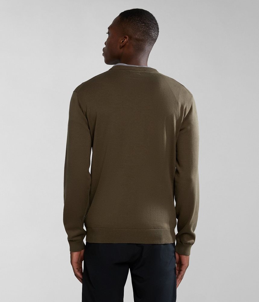 Jumpers Barbati Napapijri Barensee Jumper Verzi | YVA079624