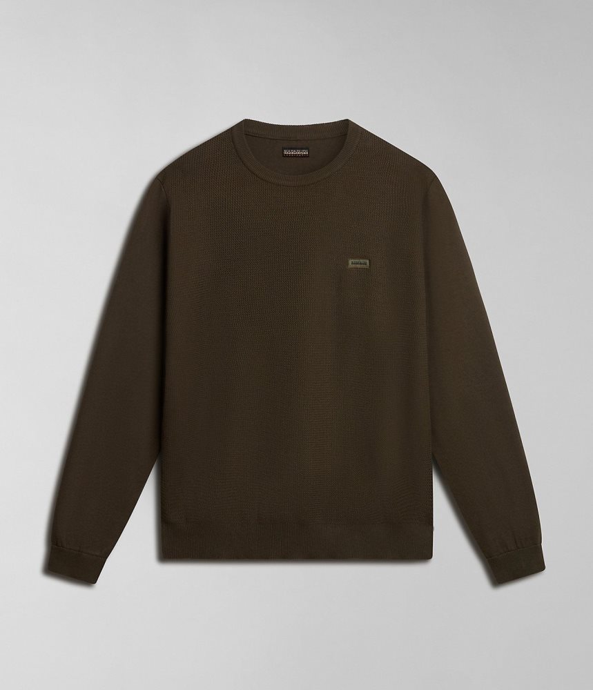 Jumpers Barbati Napapijri Barensee Jumper Verzi | YVA079624