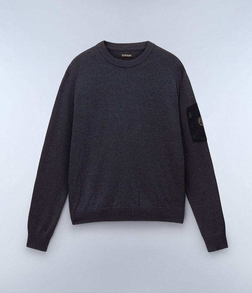 Jumpers Barbati Napapijri Gardy Jumper Negrii | ZTU132680