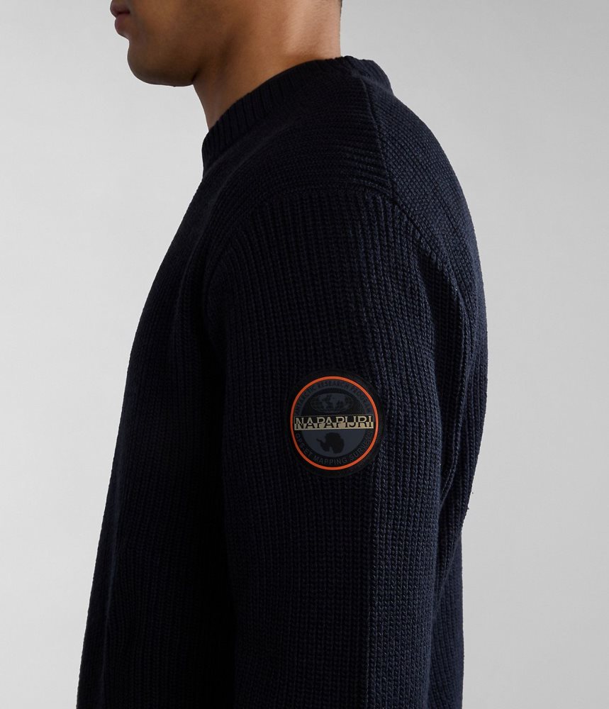 Jumpers Barbati Napapijri Gwich Jumper Albastri Inchis | ZDB359846