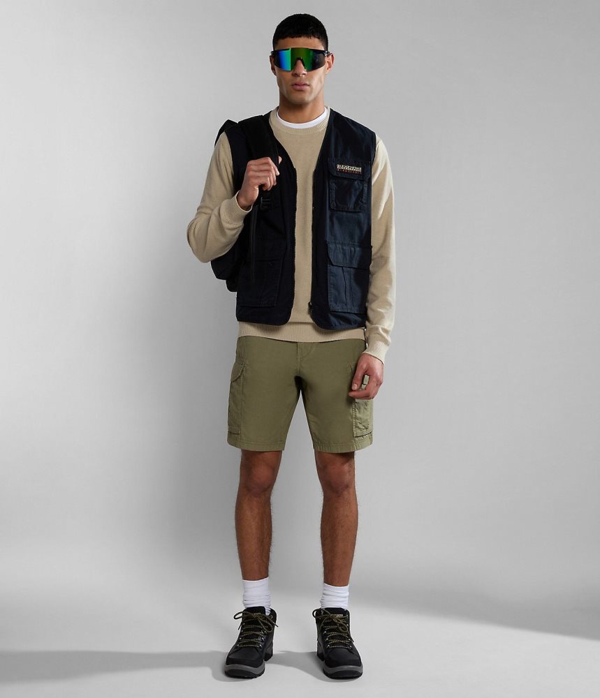 Jumpers Barbati Napapijri Linen Jumper Bej | YTI642873