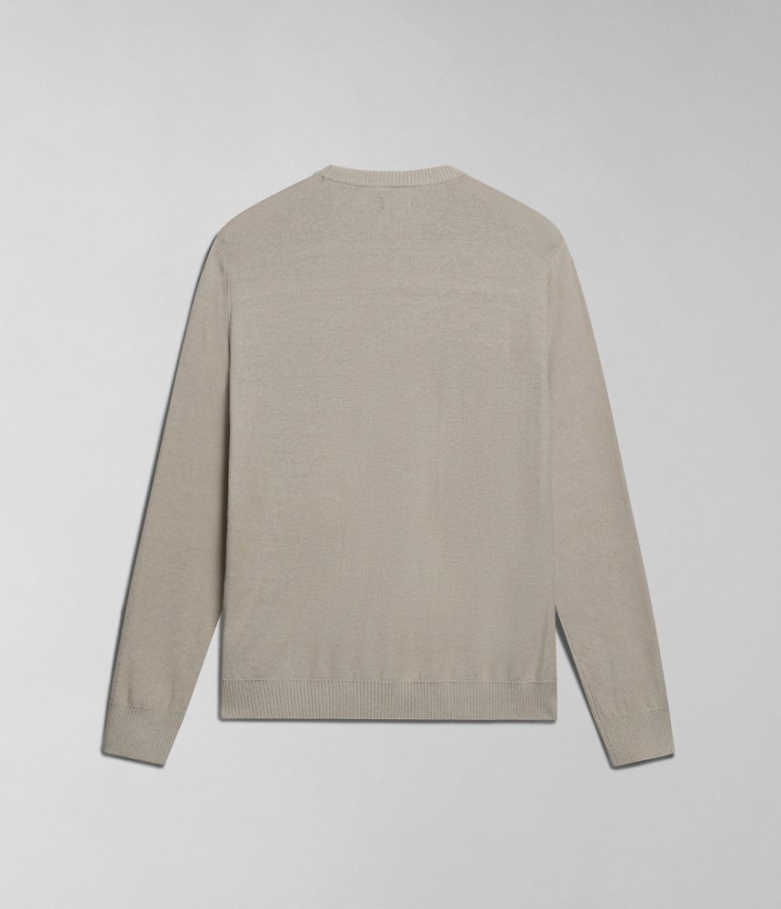 Jumpers Barbati Napapijri Linen Jumper Bej | YTI642873