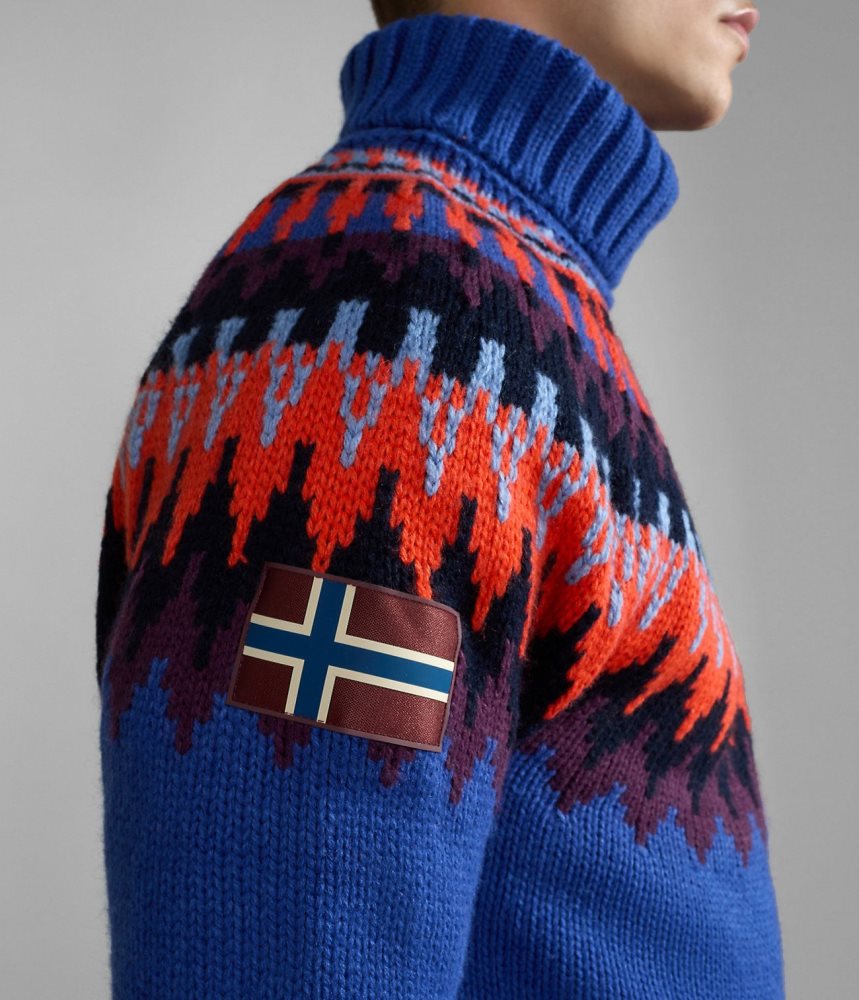 Jumpers Barbati Napapijri Nathaniel Turtleneck Jumper Albastri | RYB432657