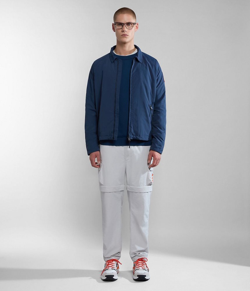 Lightweight Jackets Barbati Napapijri Circular Jacket by Moreno Ferrari Albastri Inchis | VZL674529
