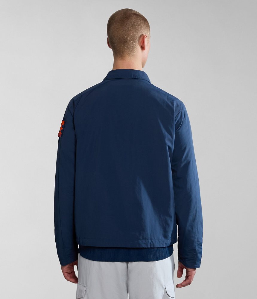 Lightweight Jackets Barbati Napapijri Circular Jacket by Moreno Ferrari Albastri Inchis | VZL674529