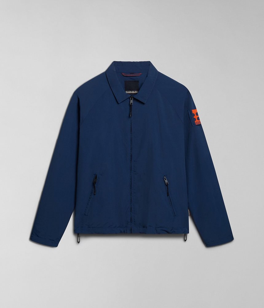 Lightweight Jackets Barbati Napapijri Circular Jacket by Moreno Ferrari Albastri Inchis | VZL674529