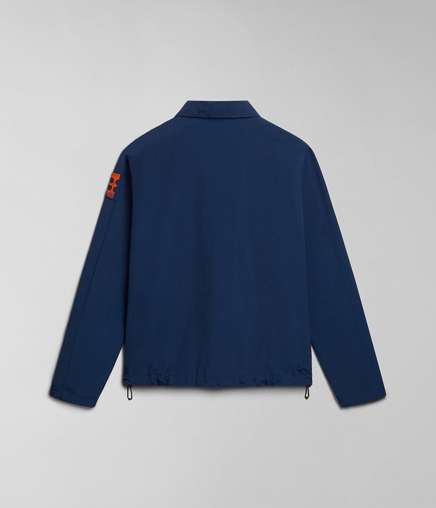 Lightweight Jackets Barbati Napapijri Circular Jacket by Moreno Ferrari Albastri Inchis | VZL674529