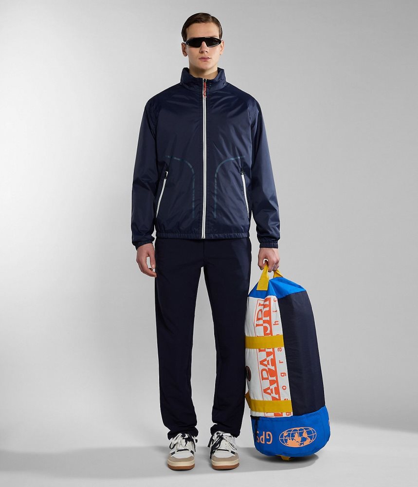 Lightweight Jackets Barbati Napapijri Cloudy Windbreaker Albastri Inchis | YVW043587