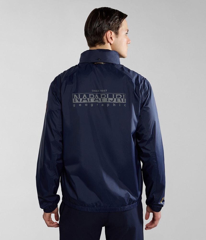 Lightweight Jackets Barbati Napapijri Cloudy Windbreaker Albastri Inchis | YVW043587
