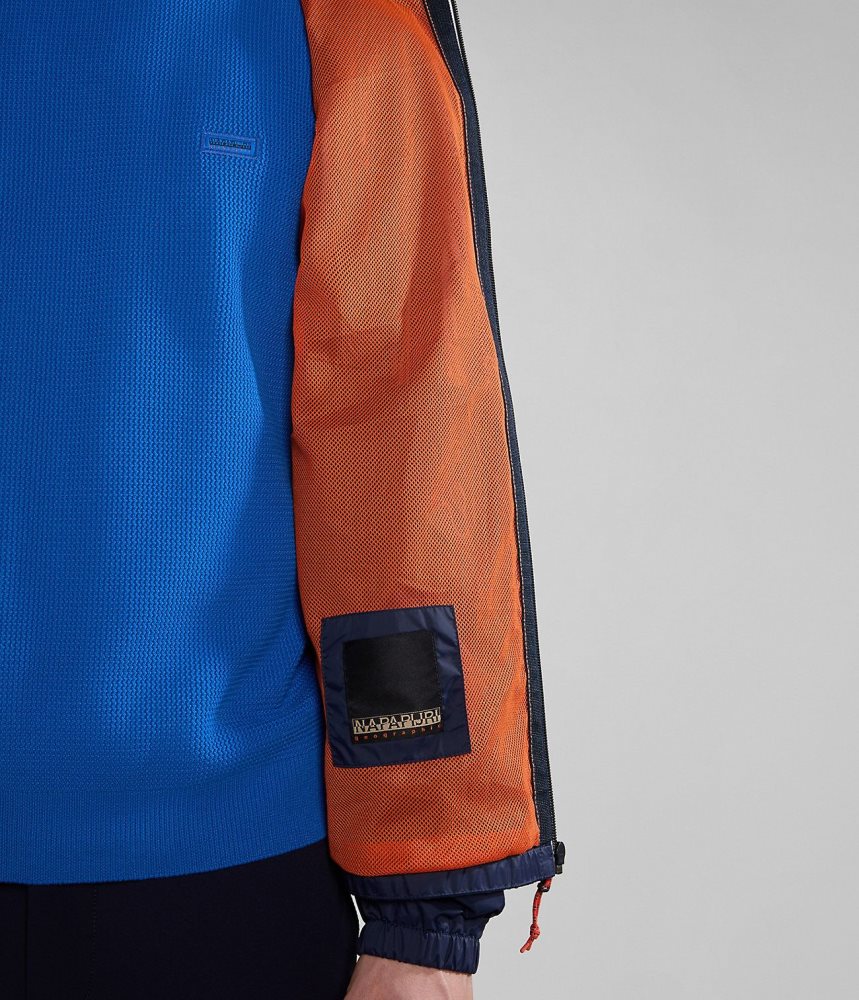 Lightweight Jackets Barbati Napapijri Cloudy Windbreaker Albastri Inchis | YVW043587