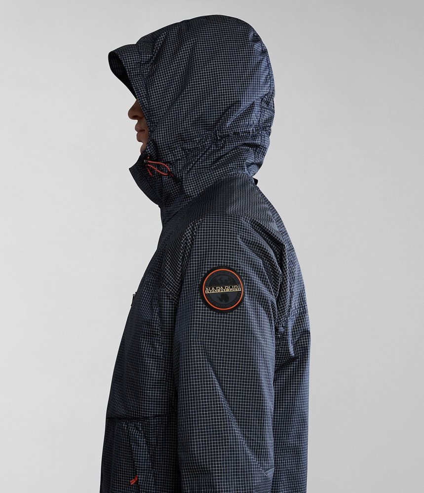 Lightweight Jackets Barbati Napapijri Makay Windbreaker with Dyneema Albastri Inchis | LAP974306