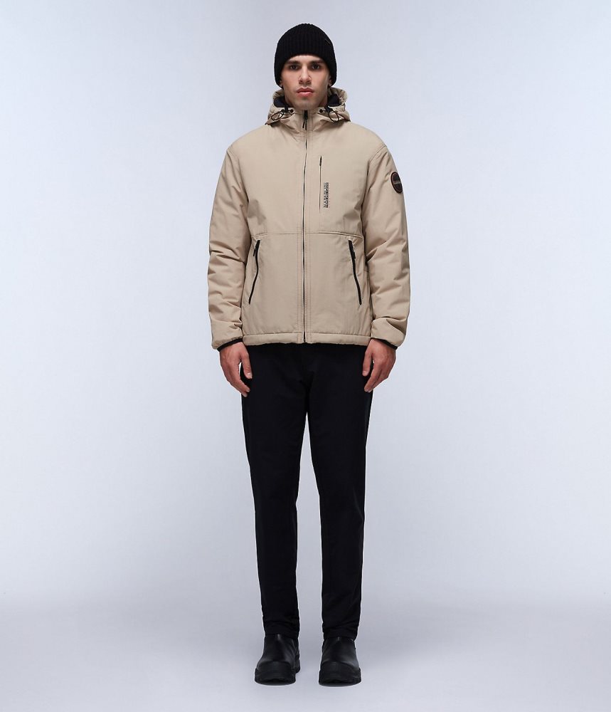 Lightweight Jackets Barbati Napapijri Tundra Winter Jacket Bej | ROW374859