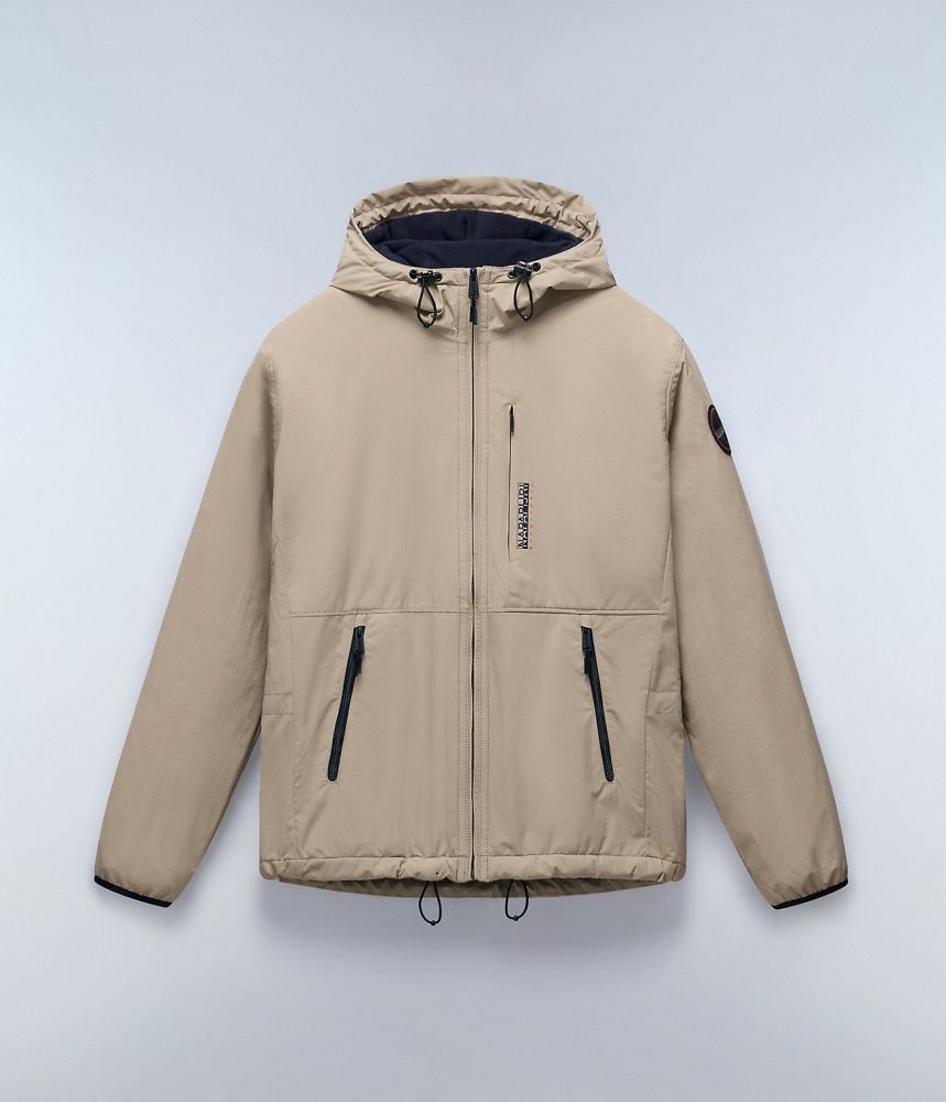 Lightweight Jackets Barbati Napapijri Tundra Winter Jacket Bej | ROW374859