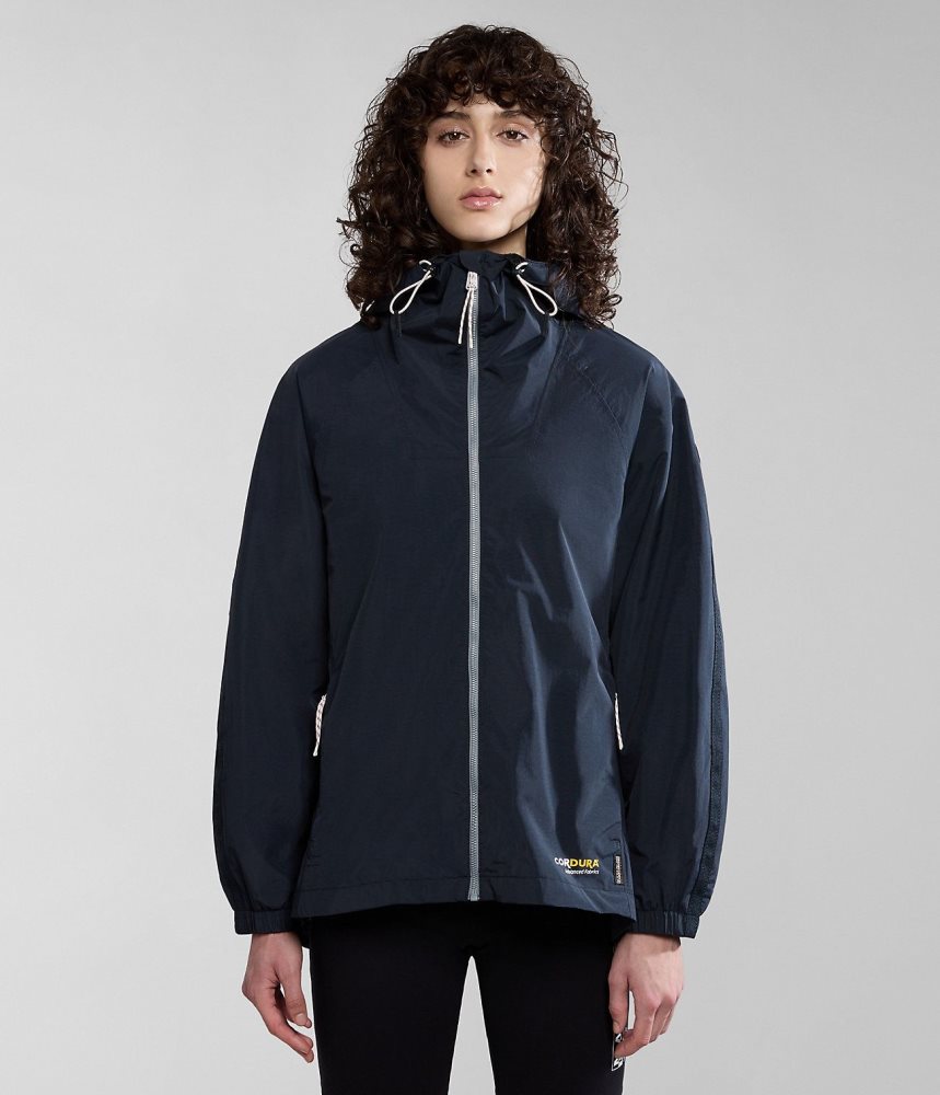Lightweight Jackets Dama Napapijri Makay Windbreaker Negrii | XOR192486