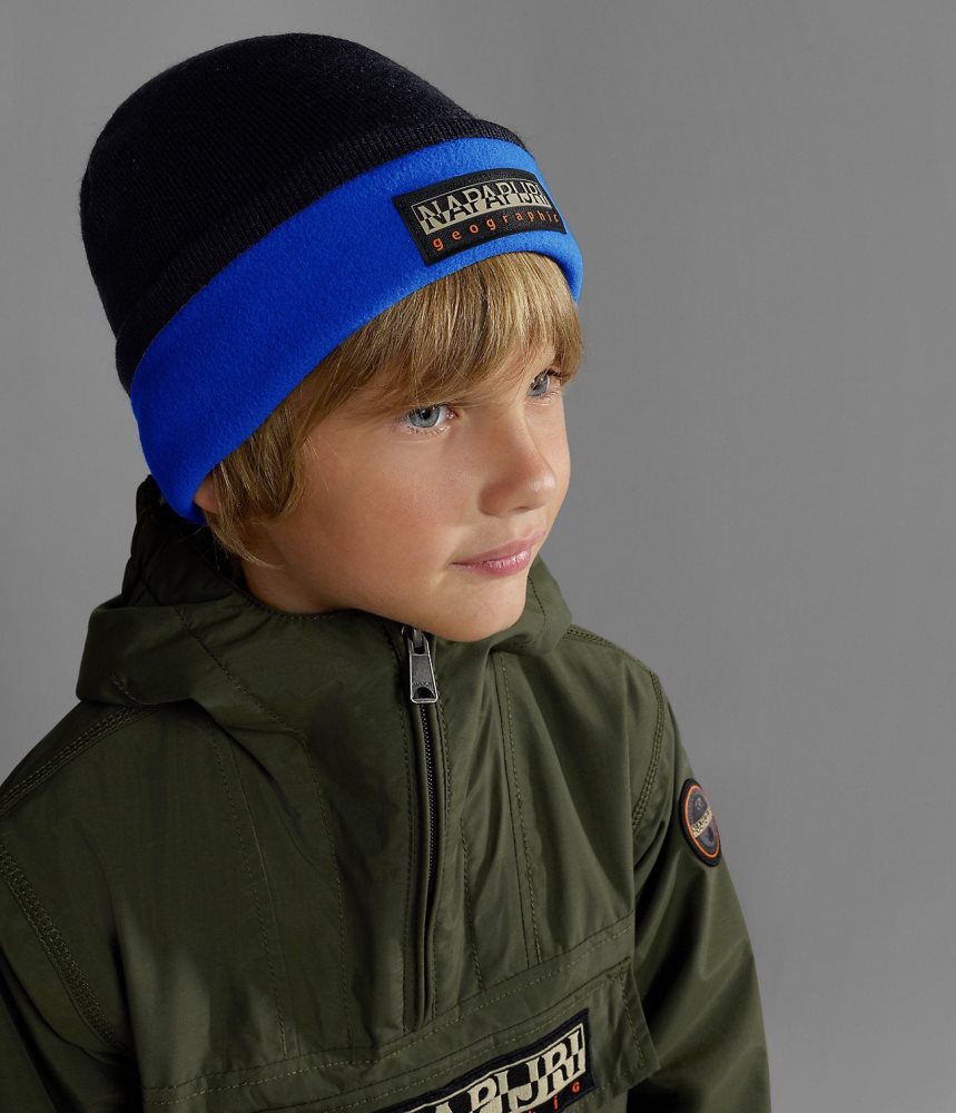 Palarie Copii Napapijri Halley Beanie Albastri Inchis | LCK739482