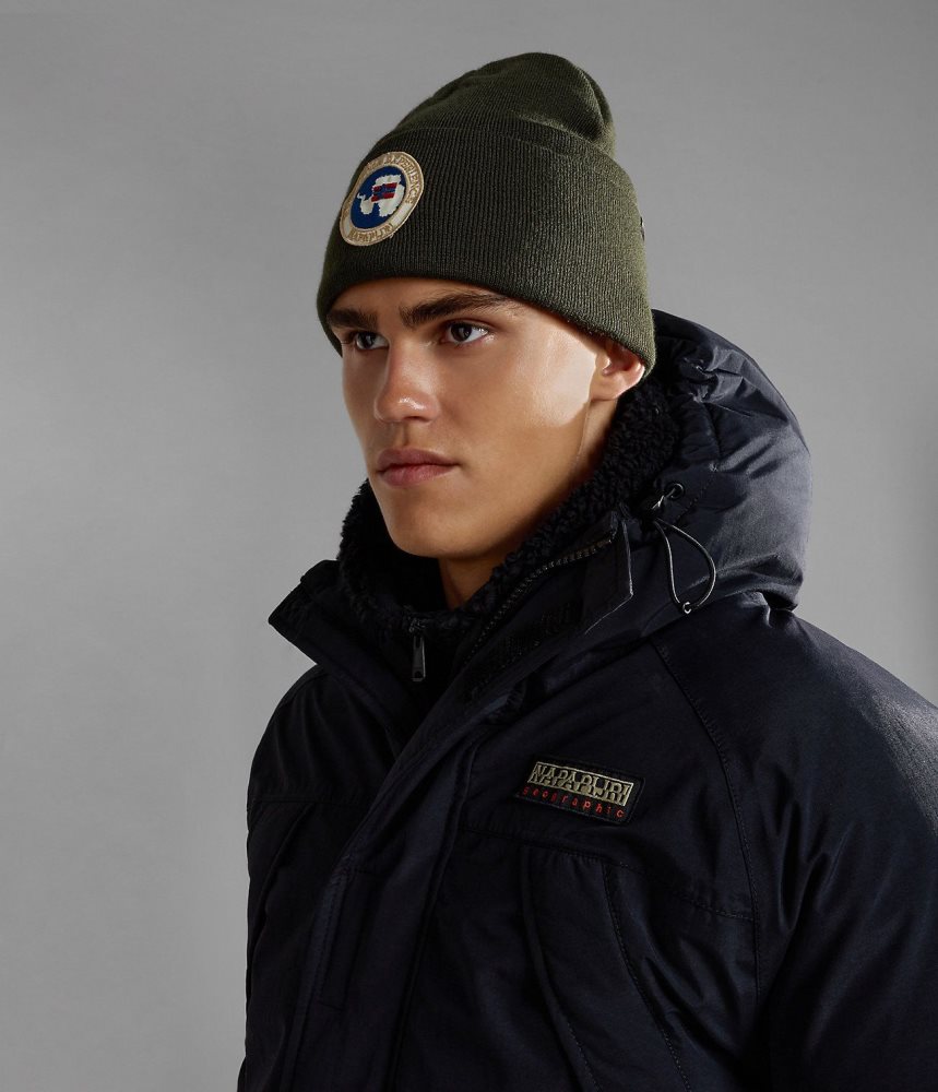 Palarie Copii Napapijri Mountain Beanie Kaki Verzi | TQH630148
