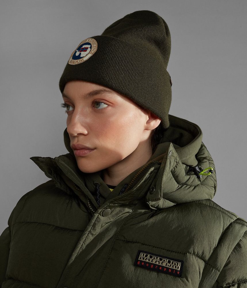 Palarie Copii Napapijri Mountain Beanie Kaki Verzi | TQH630148