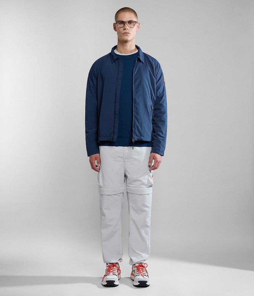 Pantaloni Cargo Barbati Napapijri Circular Cargo Trousers by Moreno Ferrari Gri | OAF064398