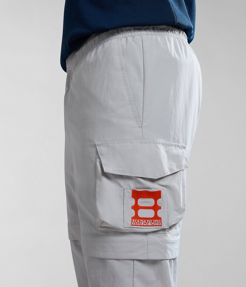 Pantaloni Cargo Barbati Napapijri Circular Cargo Trousers by Moreno Ferrari Gri | OAF064398