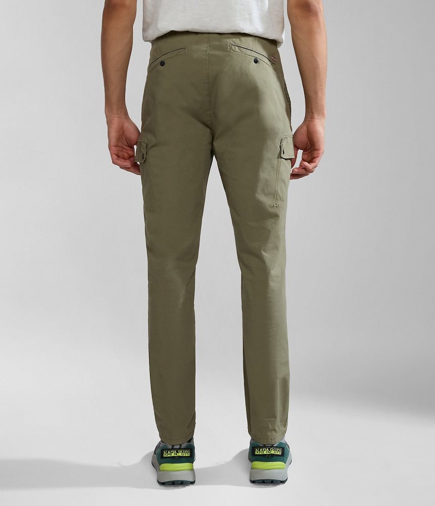 Pantaloni Cargo Barbati Napapijri Dease Cargo Trousers Verzi | UVO157296