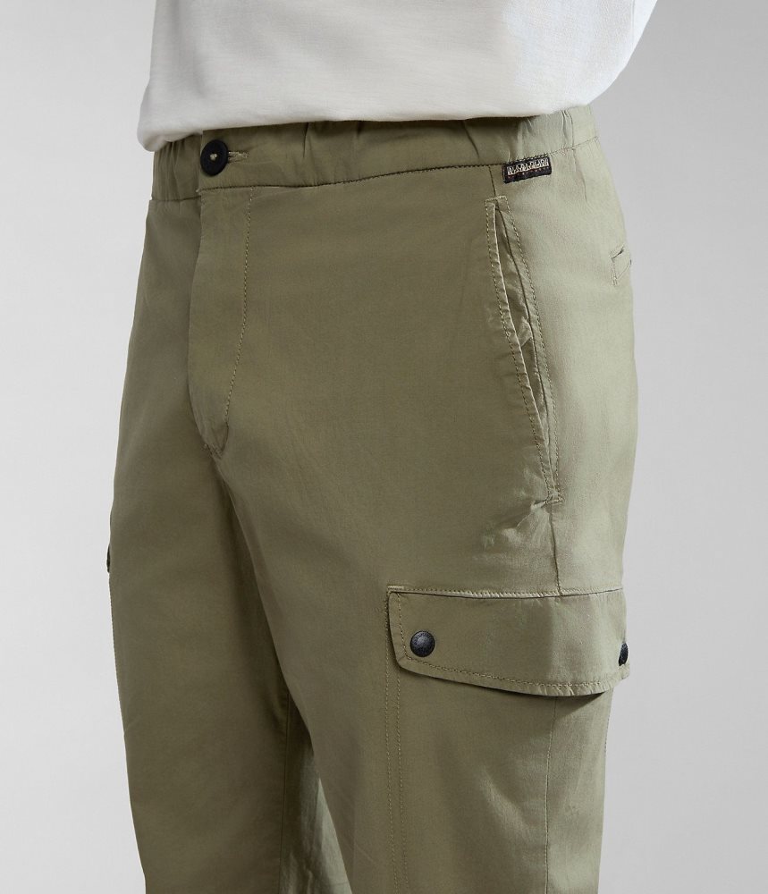 Pantaloni Cargo Barbati Napapijri Dease Cargo Trousers Verzi | UVO157296