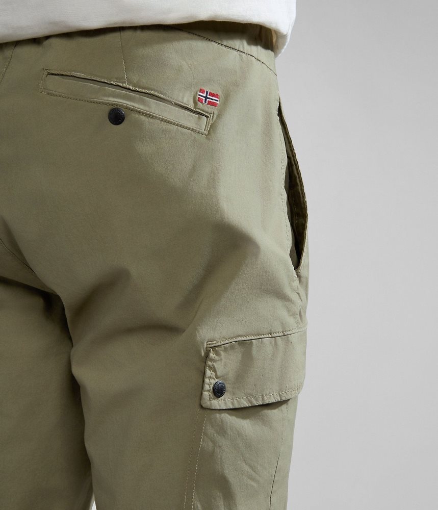 Pantaloni Cargo Barbati Napapijri Dease Cargo Trousers Verzi | UVO157296