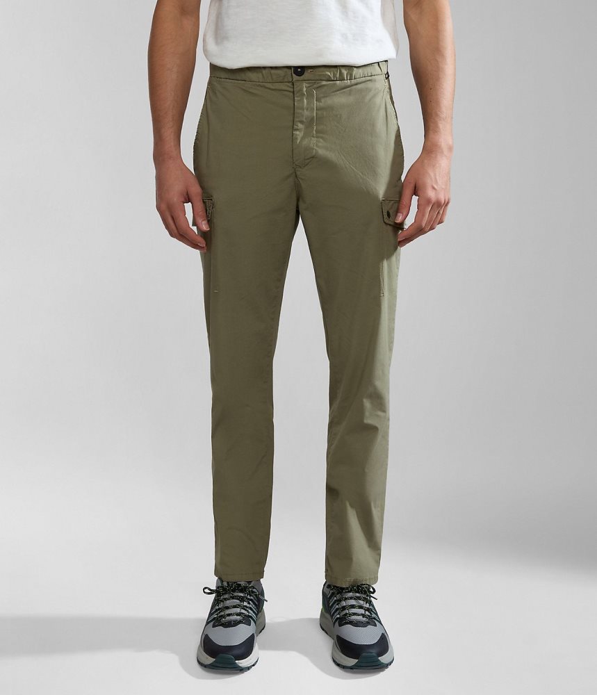 Pantaloni Cargo Barbati Napapijri Dease Cargo Trousers Verzi | UVO157296