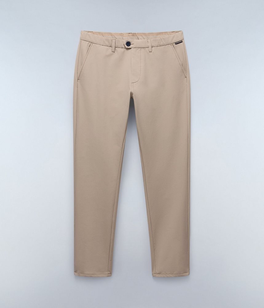 Pantaloni Chino Barbati Napapijri Dease Tech Winter Chino Trousers Bej | SUW607814