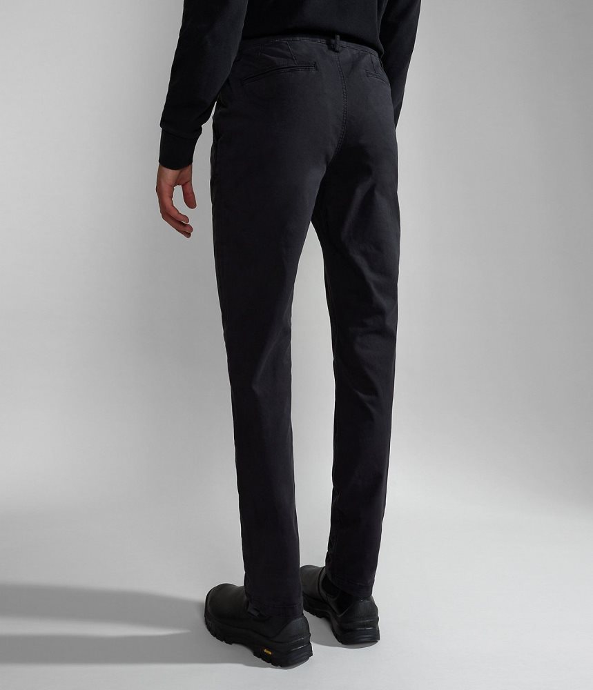 Pantaloni Chino Barbati Napapijri Puyo All-Seasons Chino Trousers Negrii | UIS640578