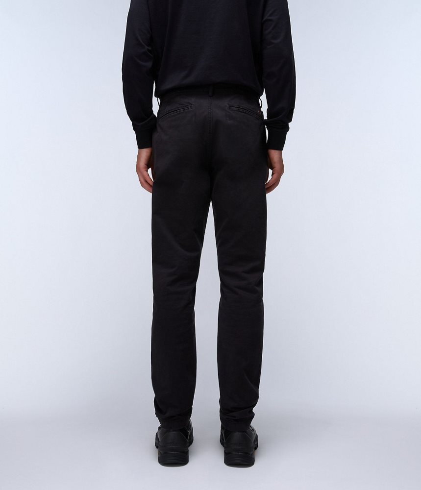 Pantaloni Chino Barbati Napapijri Puyo All-Seasons Chino Trousers Negrii | UIS640578