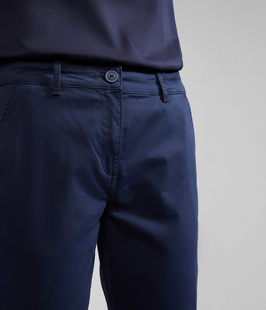 Pantaloni Chino Dama Napapijri Meridian Chino Trousers Albastri Inchis | XWH738965
