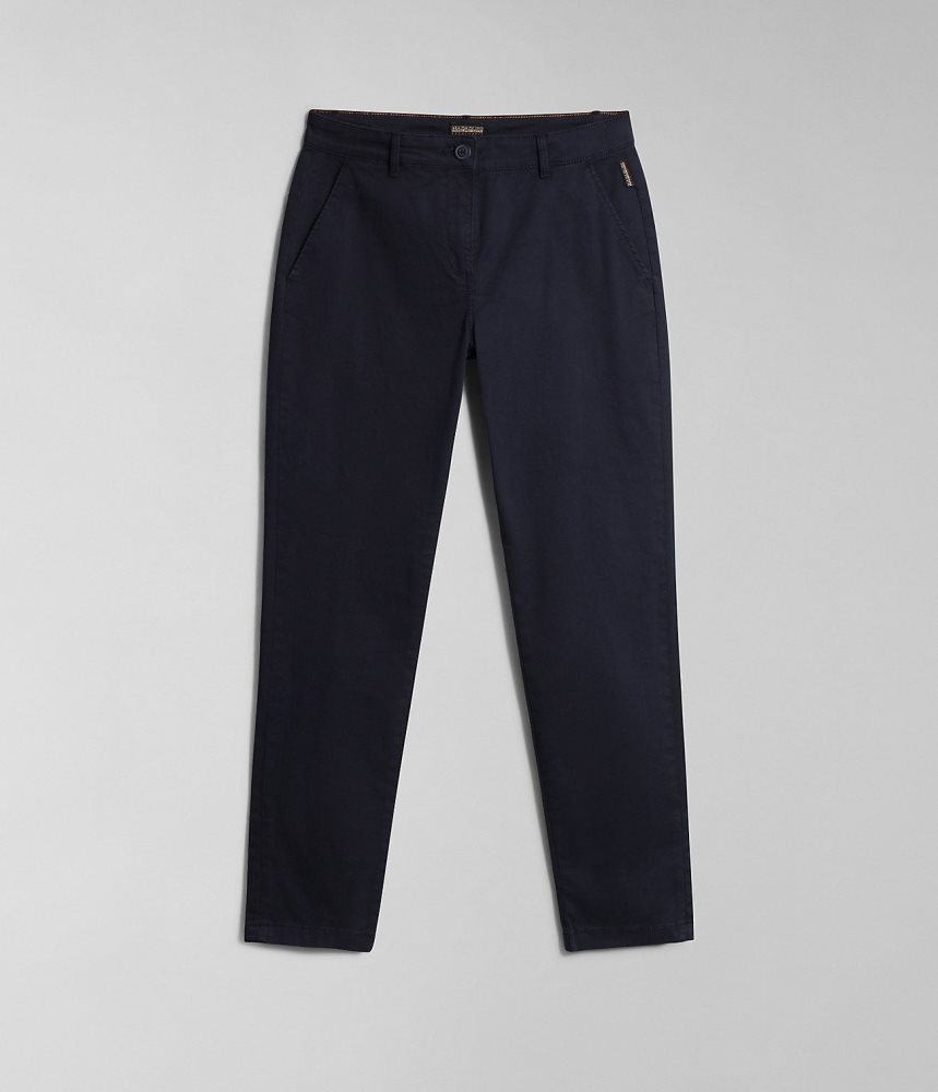 Pantaloni Chino Dama Napapijri Meridian Chino Trousers Albastri Inchis | XWH738965