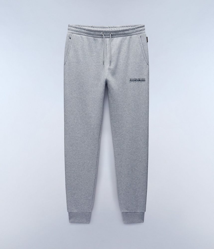 Pantaloni Jogger Barbati Napapijri Box Logo Joggers Gri | MQJ693245