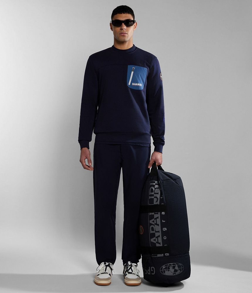 Pantaloni Jogger Barbati Napapijri Dease Tech Trousers Albastri Inchis | WOR581643