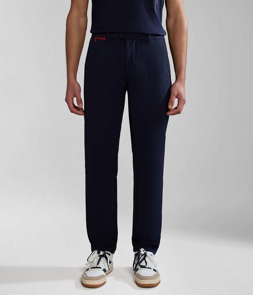 Pantaloni Jogger Barbati Napapijri Dease Tech Trousers Albastri Inchis | WOR581643