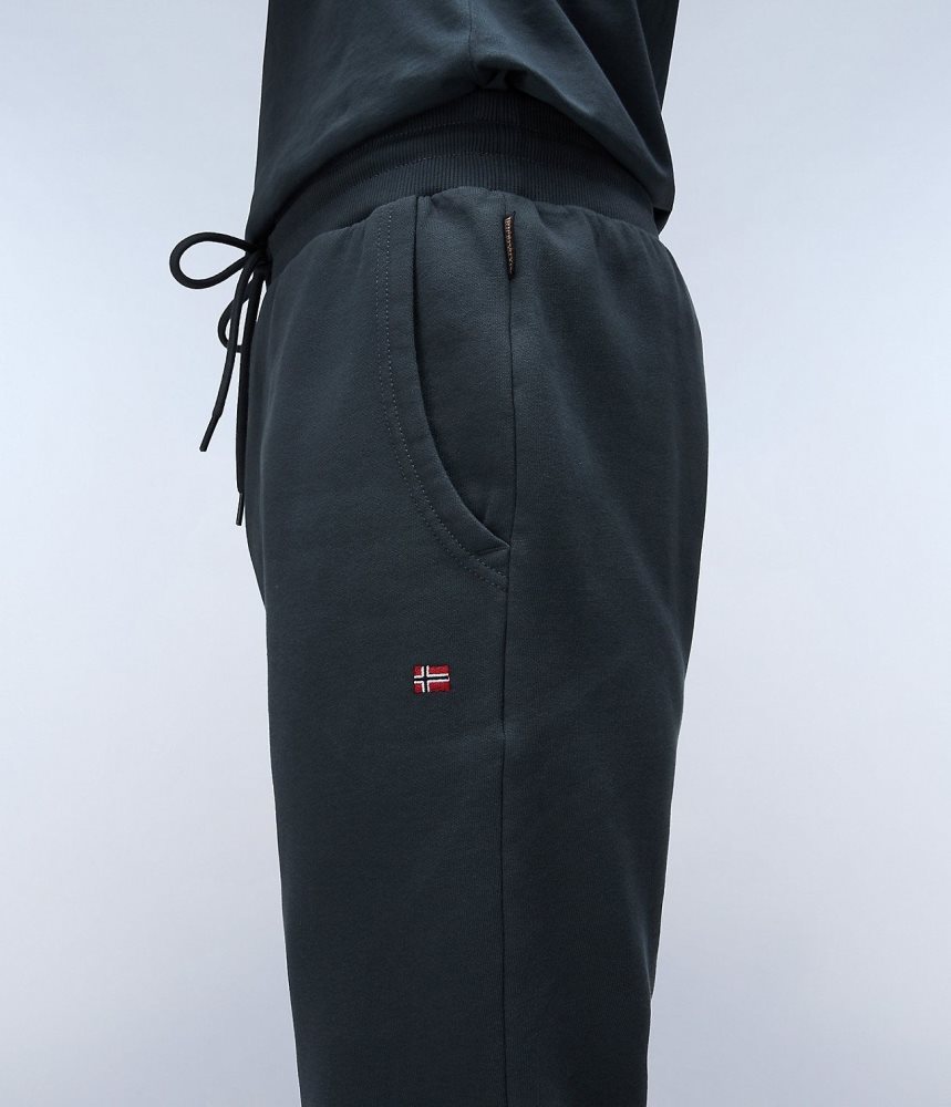 Pantaloni Jogger Barbati Napapijri Malis Fleece Trousers Verzi | XHL517046