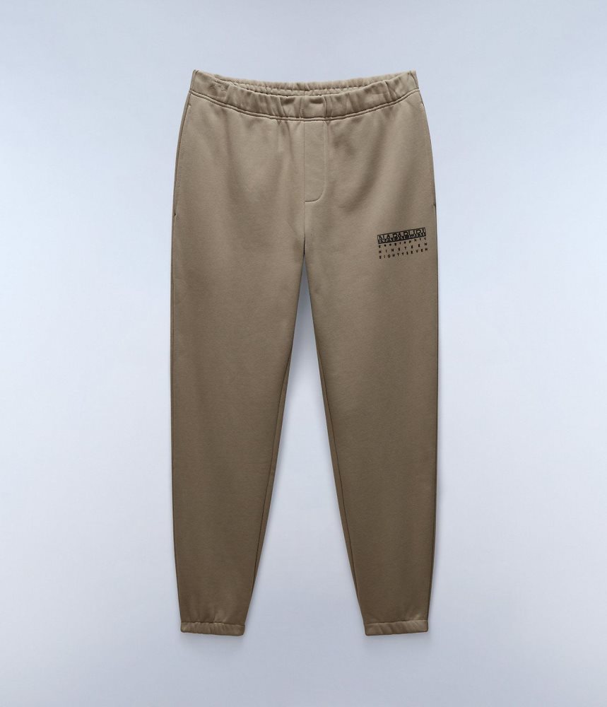 Pantaloni Jogger Barbati Napapijri Premium Joggers Bej | RDY076598