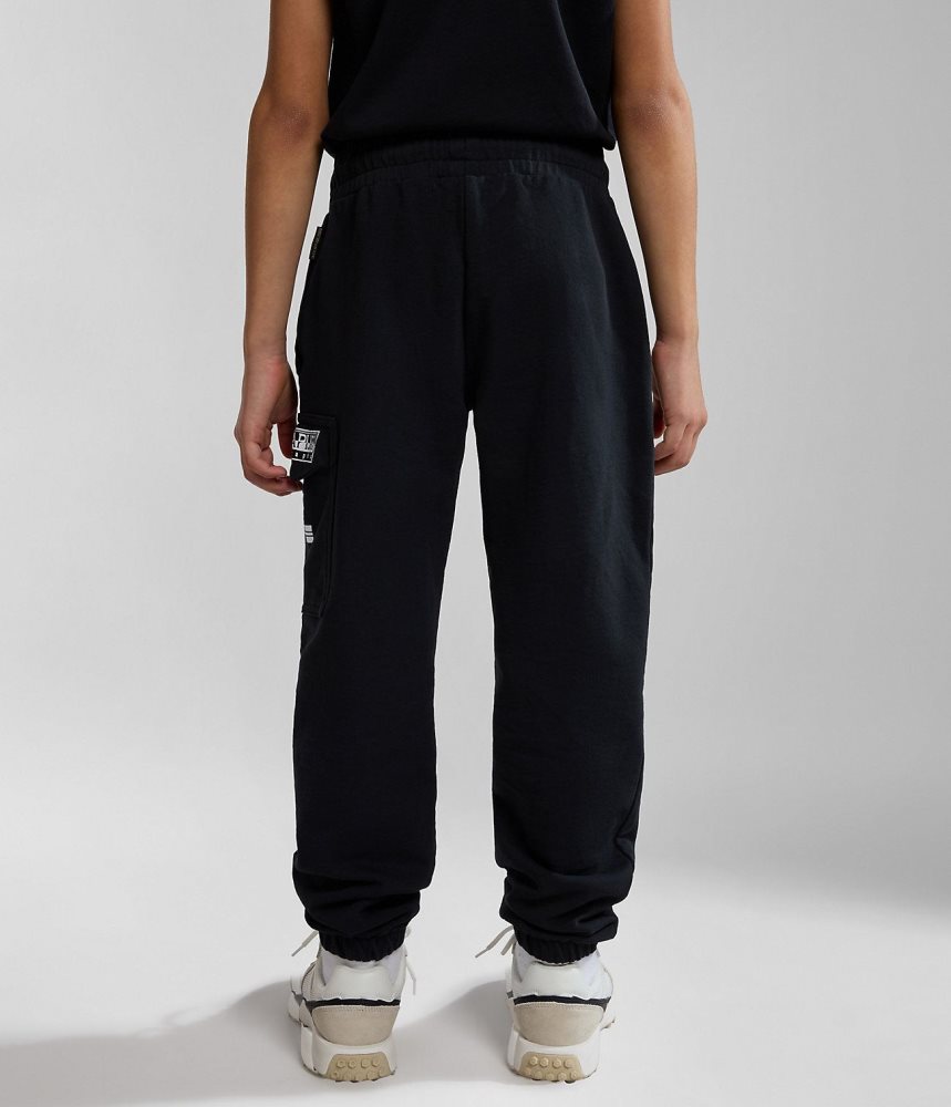 Pantaloni Jogger Copii Napapijri Cree Joggers (4-16 YEARS) Negrii | XJF580294