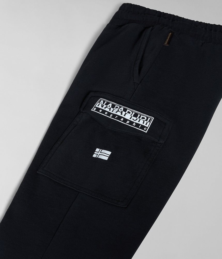 Pantaloni Jogger Copii Napapijri Cree Joggers (4-16 YEARS) Negrii | XJF580294