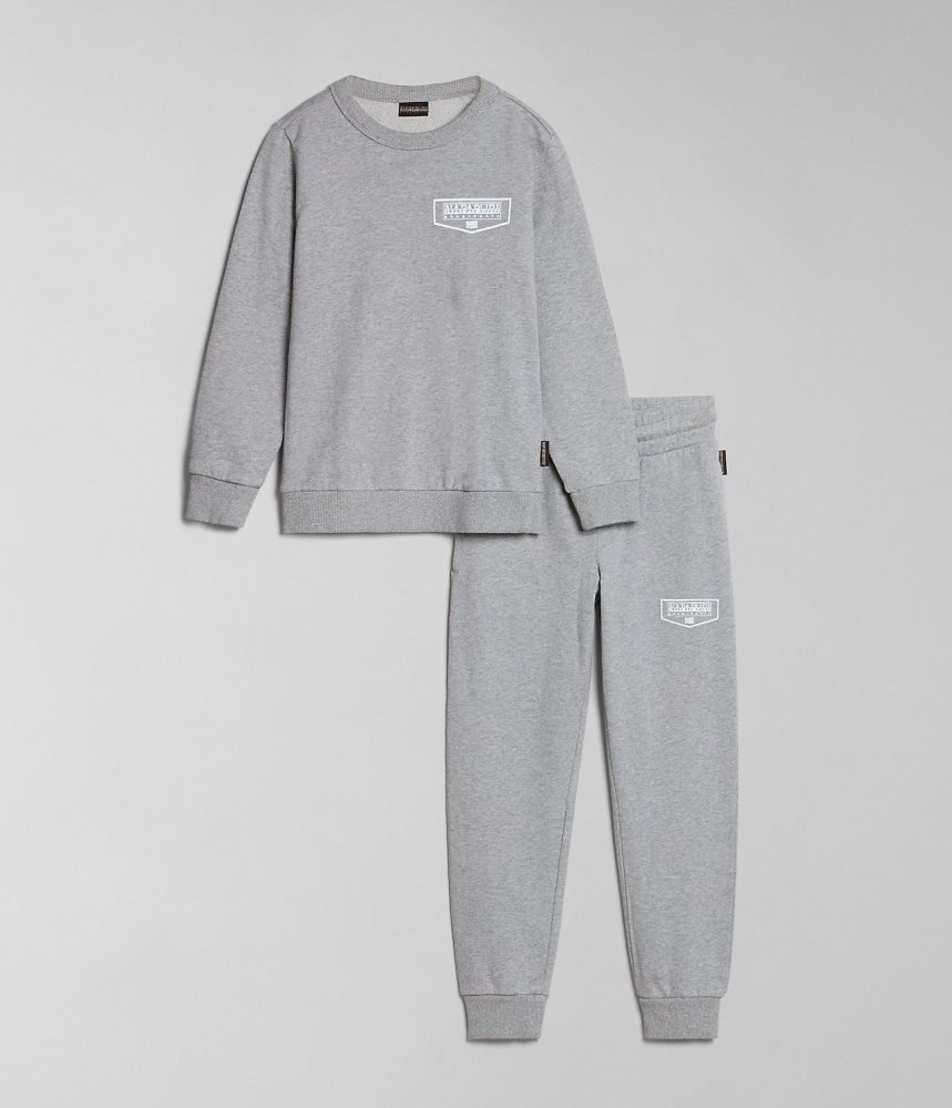 Pantaloni Jogger Copii Napapijri Cree Tracksuit (4-16 YEARS) Gri | ITX486107