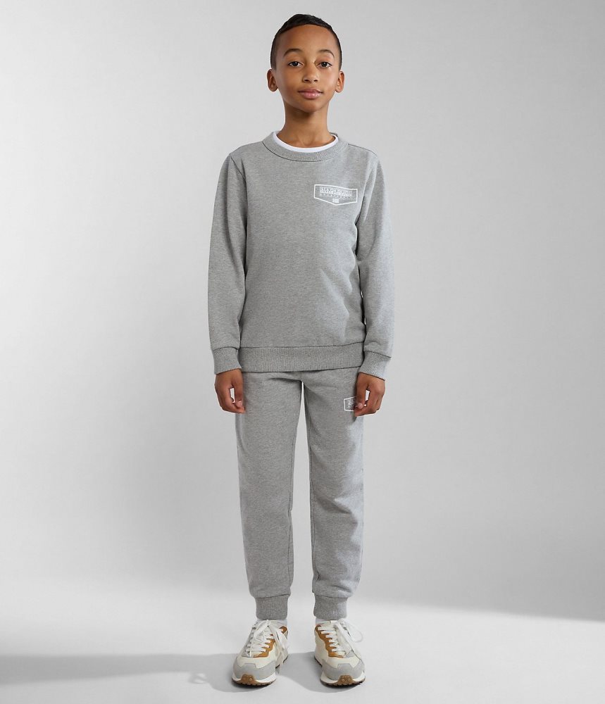 Pantaloni Jogger Copii Napapijri Cree Tracksuit (4-16 YEARS) Gri | ITX486107