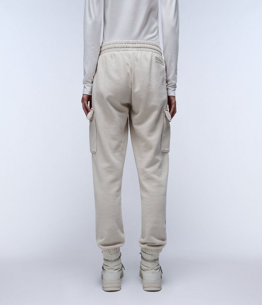 Pantaloni Jogger Dama Napapijri Castor Joggers Bej Argintii | ROU461203