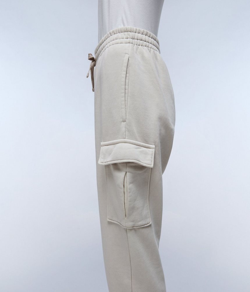 Pantaloni Jogger Dama Napapijri Castor Joggers Bej Argintii | ROU461203