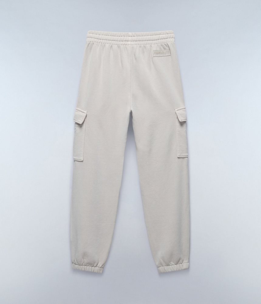 Pantaloni Jogger Dama Napapijri Castor Joggers Bej Argintii | ROU461203