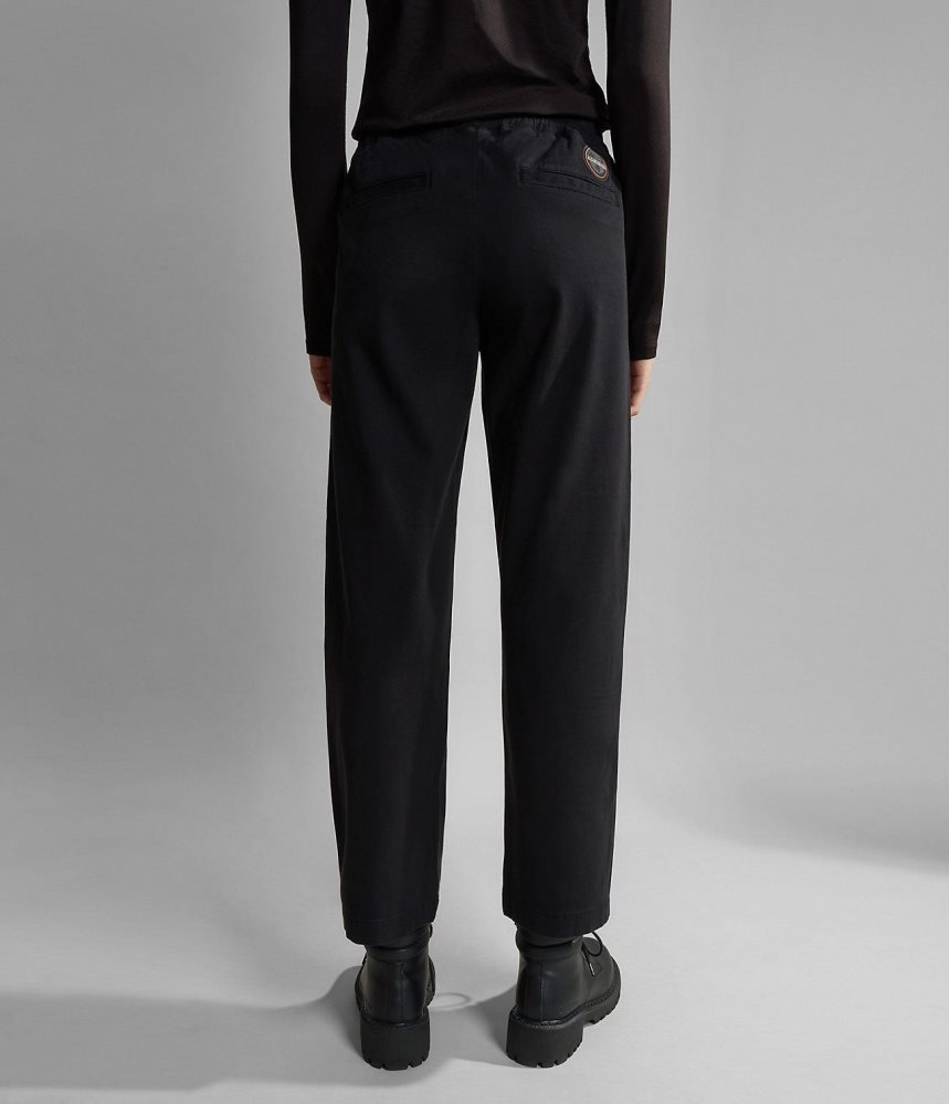 Pantaloni Jogger Dama Napapijri Olette Trousers Negrii | QLY492567