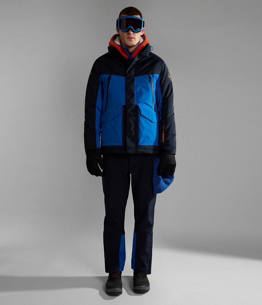 Pantaloni Schi Barbati Napapijri Zeroth Ski Pants Albastri | WND843725