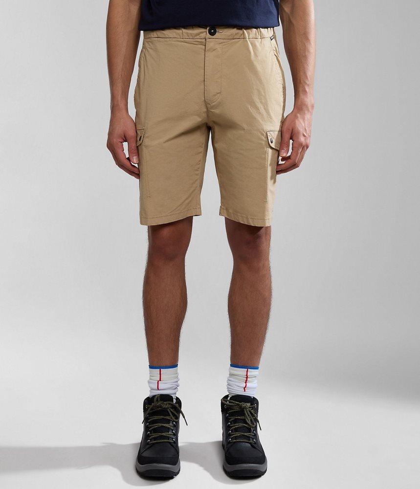 Pantaloni Scurti Barbati Napapijri Dease Bermuda Shorts Bej | PIH471086