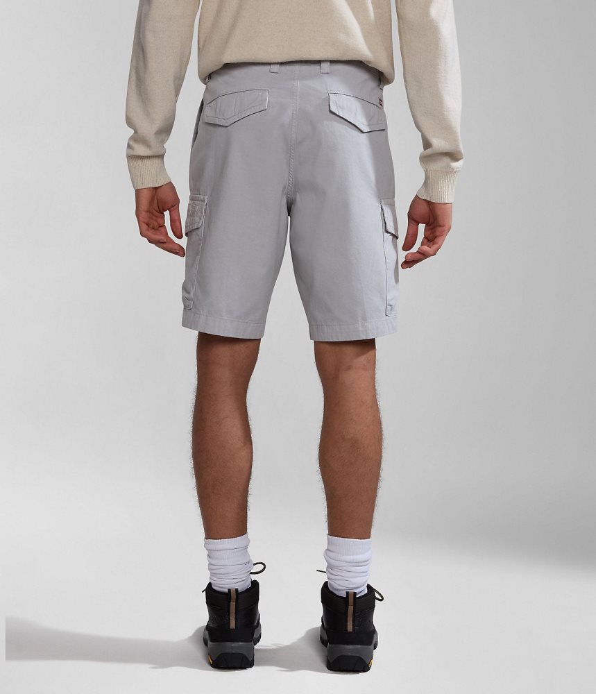 Pantaloni Scurti Barbati Napapijri Deline Bermuda Shorts Gri Deschis | TLZ074681