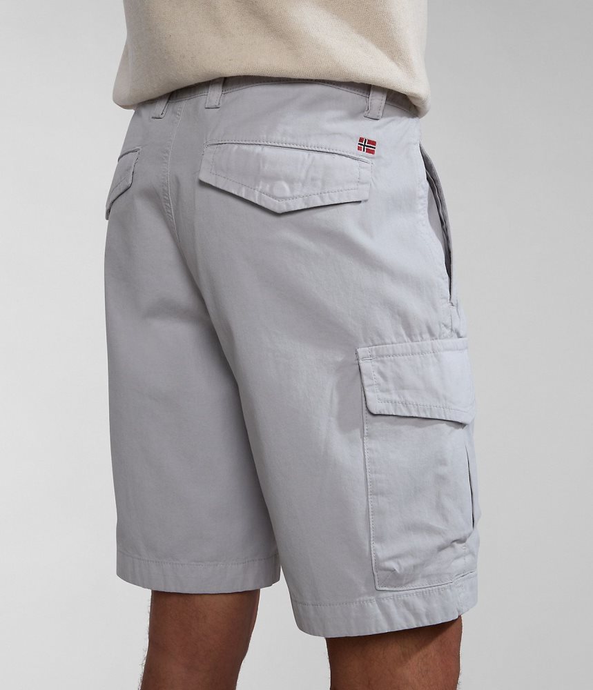Pantaloni Scurti Barbati Napapijri Deline Bermuda Shorts Gri Deschis | TLZ074681